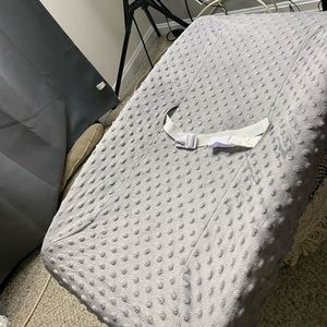 Crib fitted mink sheet + Crib Mattress